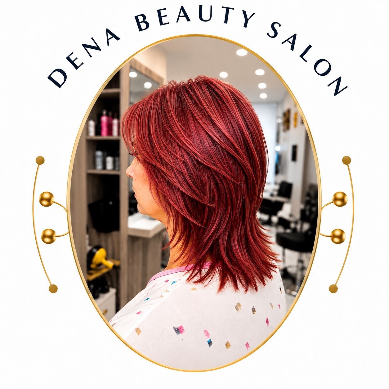Women's haircut and styling at Dena Beauty Salon