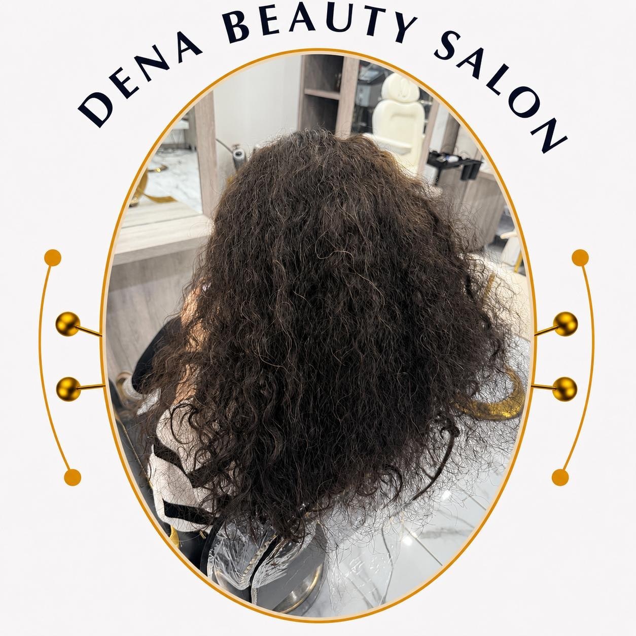 Restorative hair treatment results at Dena Beauty Salon