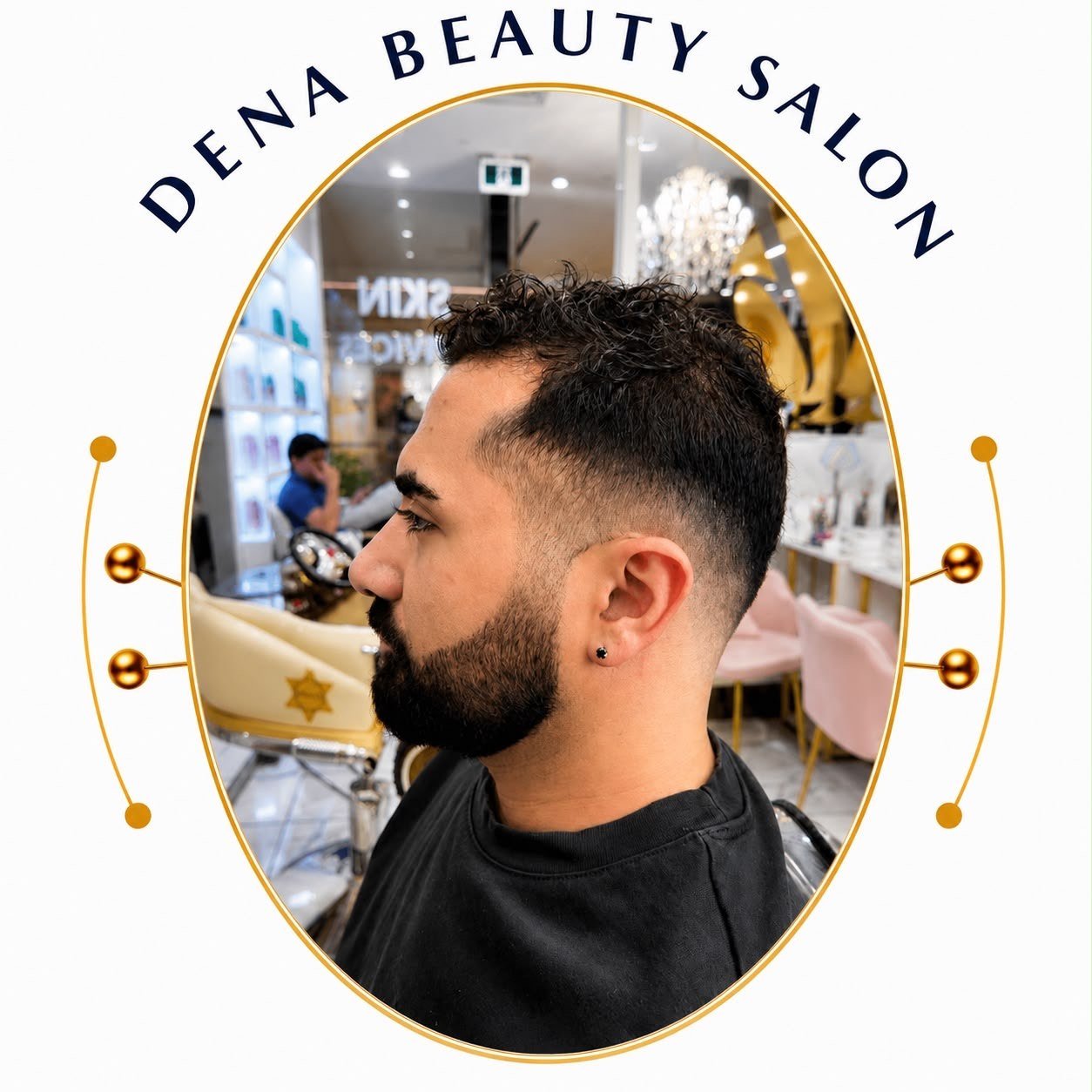 Modern men's haircut and styling