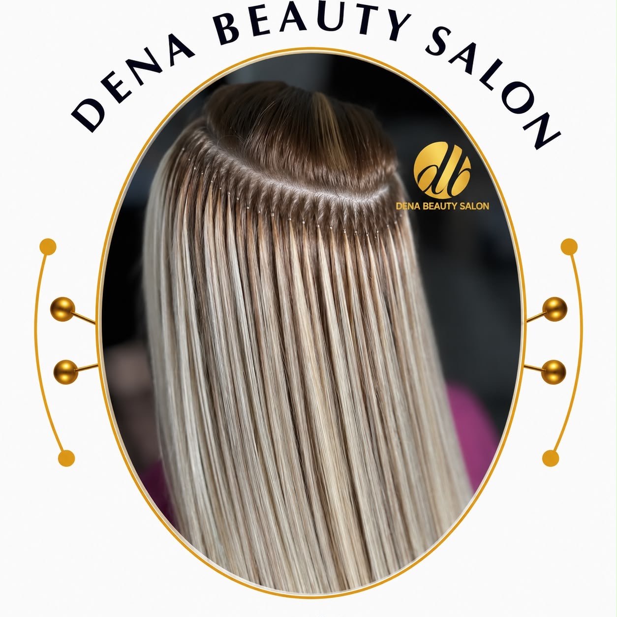 Hair Extension method at Dena Beauty Salon