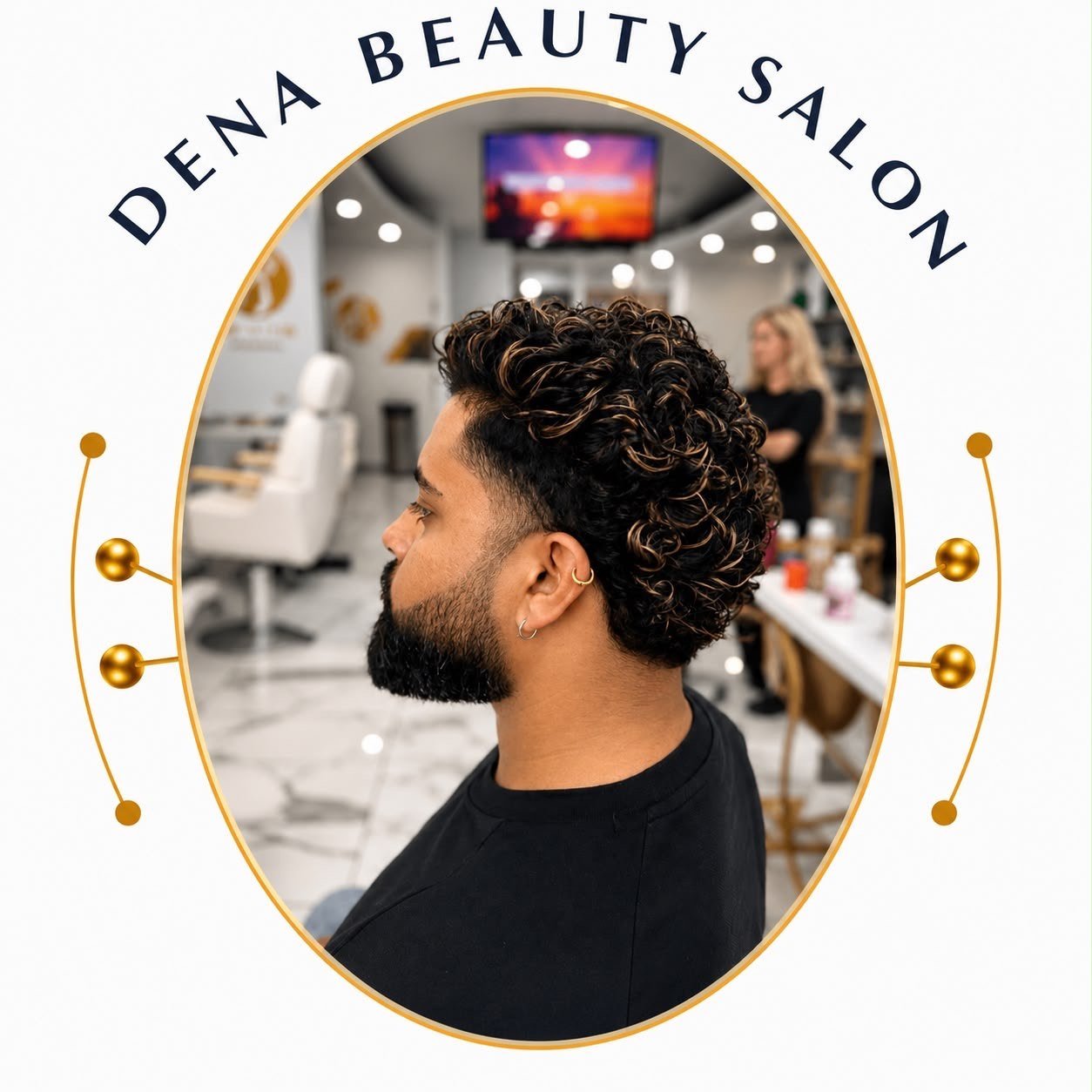 Men's hair colour at Dena Beauty Salon