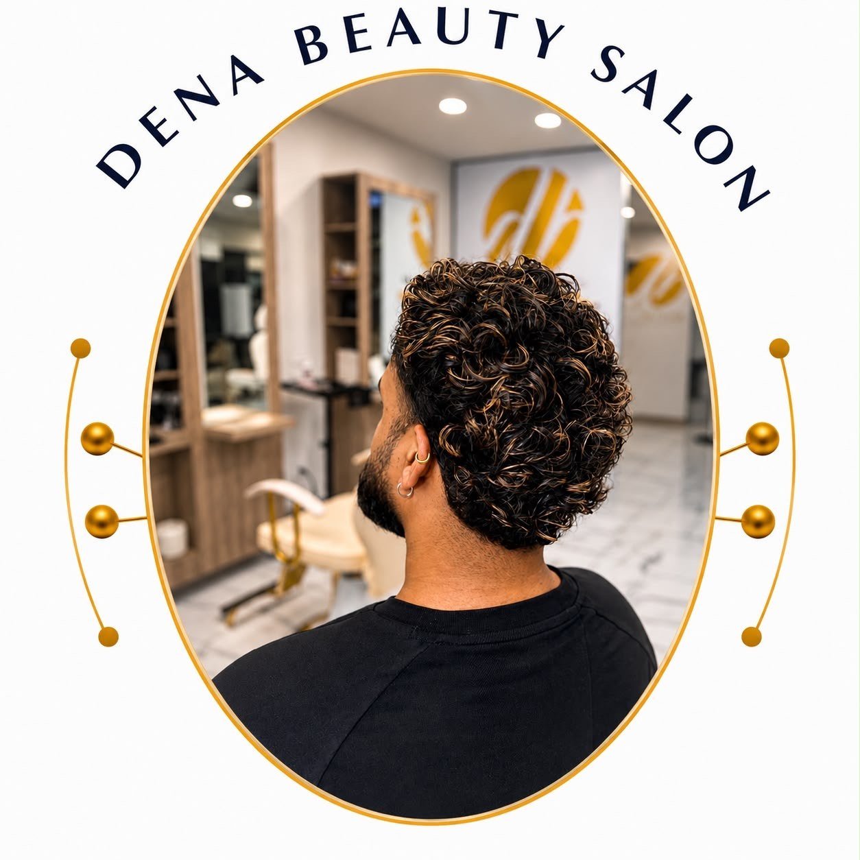 Men's hair colour and styling at Dena Beauty Salon