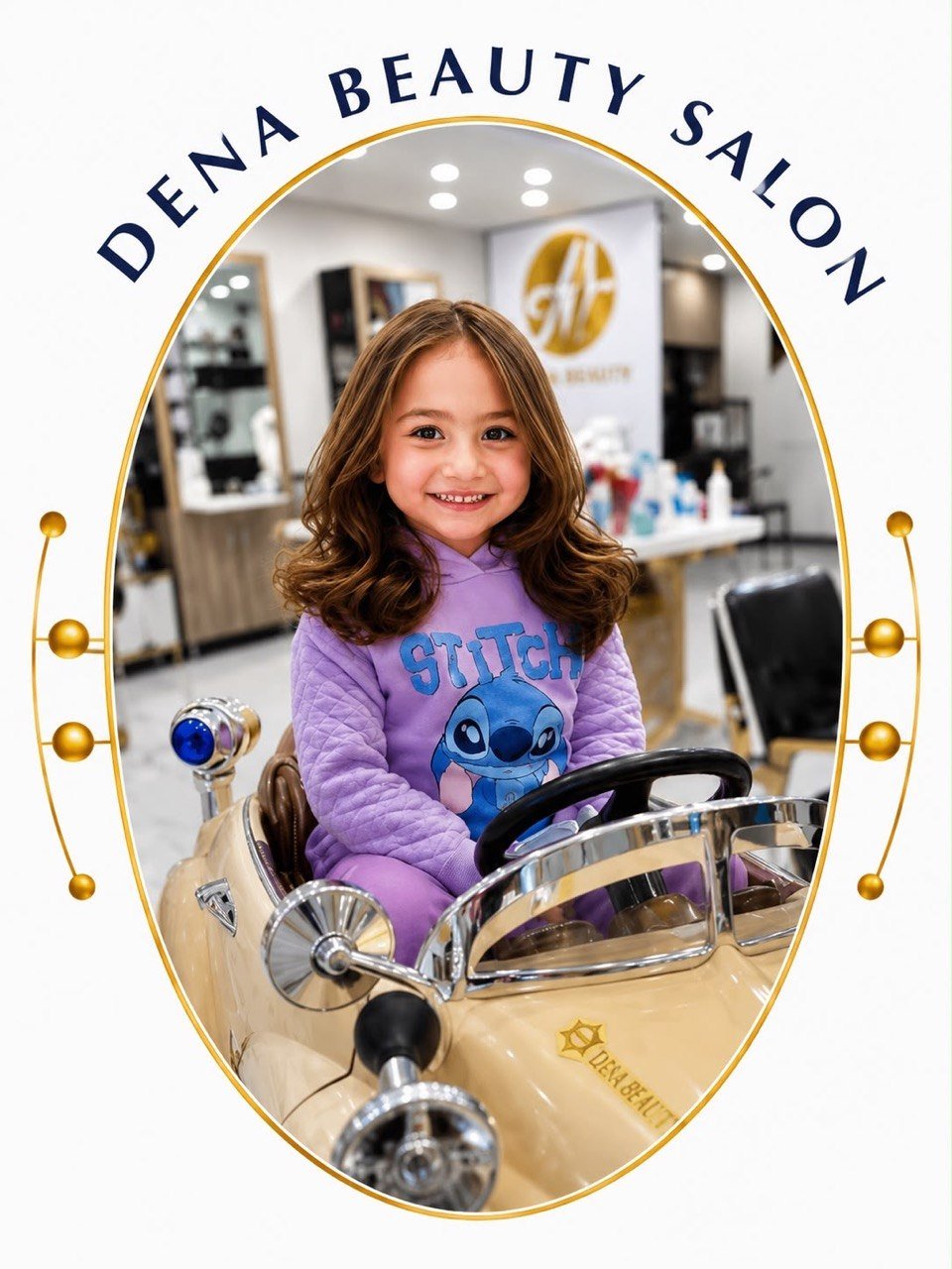 Child-friendly haircut experience at Dena Beauty Salon