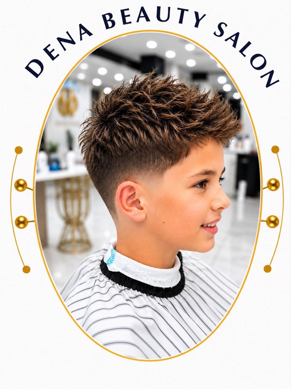Professional children’s haircut at Dena Beauty Salon