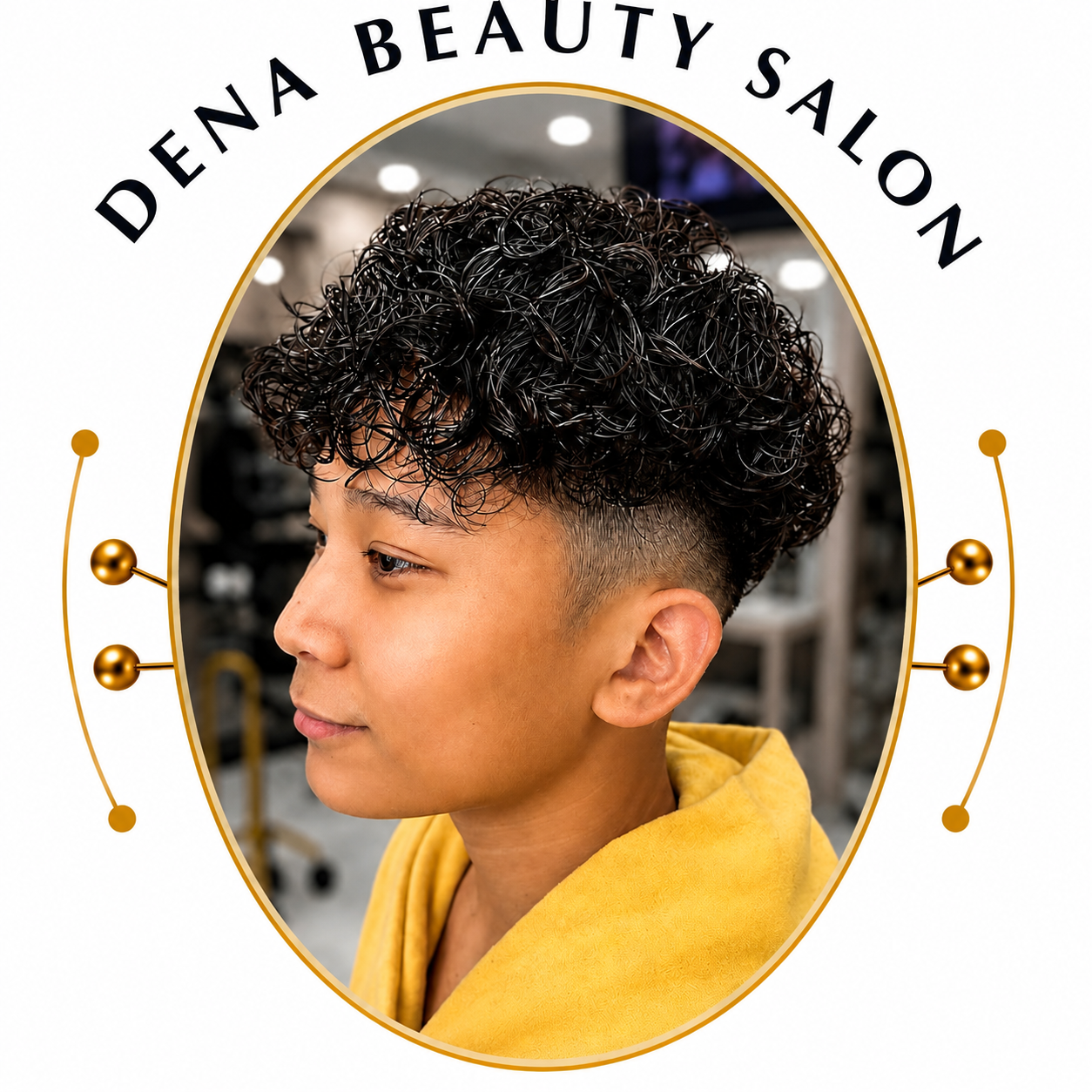 Beach wave perm at Dena Beauty Salon