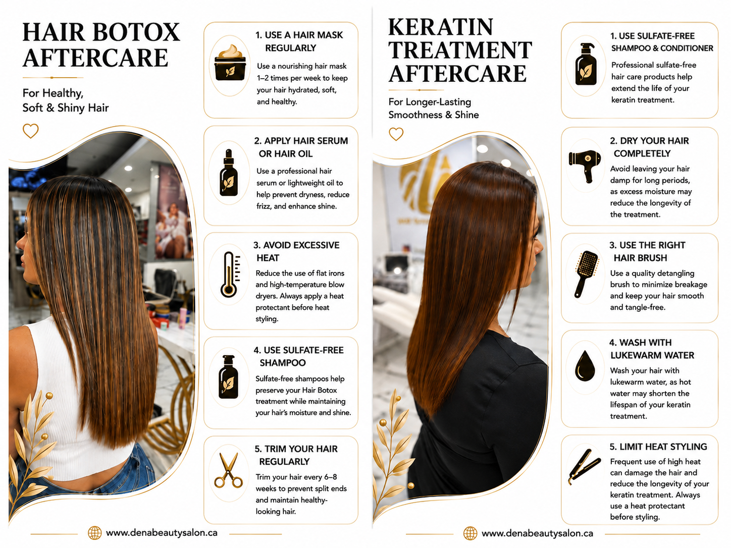 Personalized professional hair consultation at Dena Beauty Salon