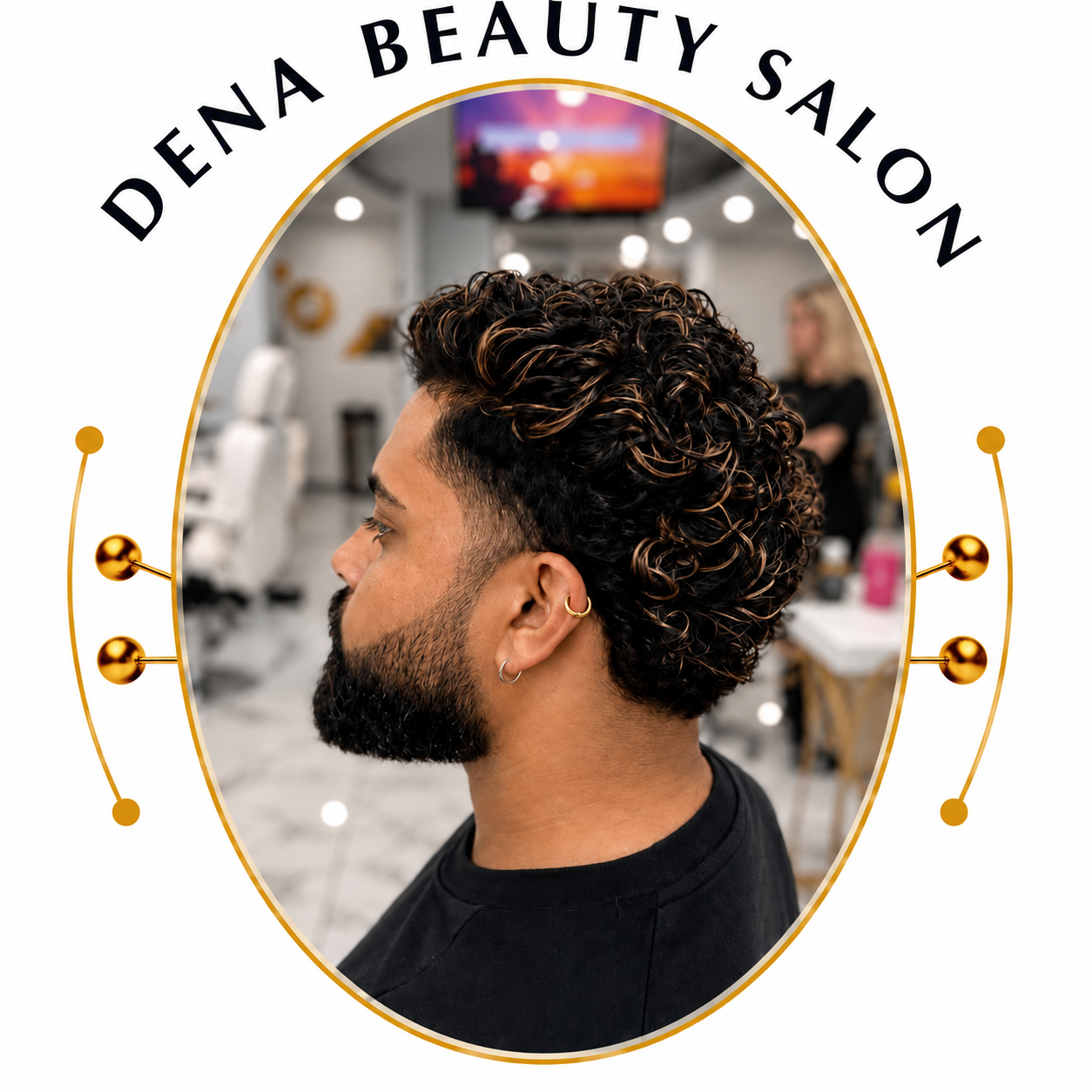 Modern curls and waves at Dena Beauty Salon