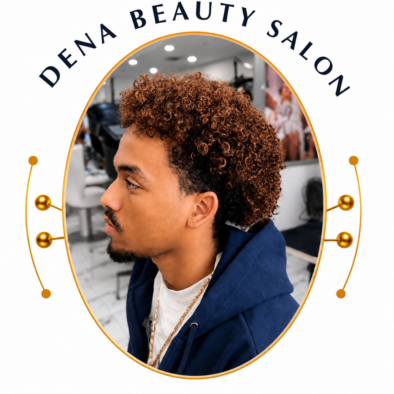 Men's hair texture and styling at Dena Beauty Salon