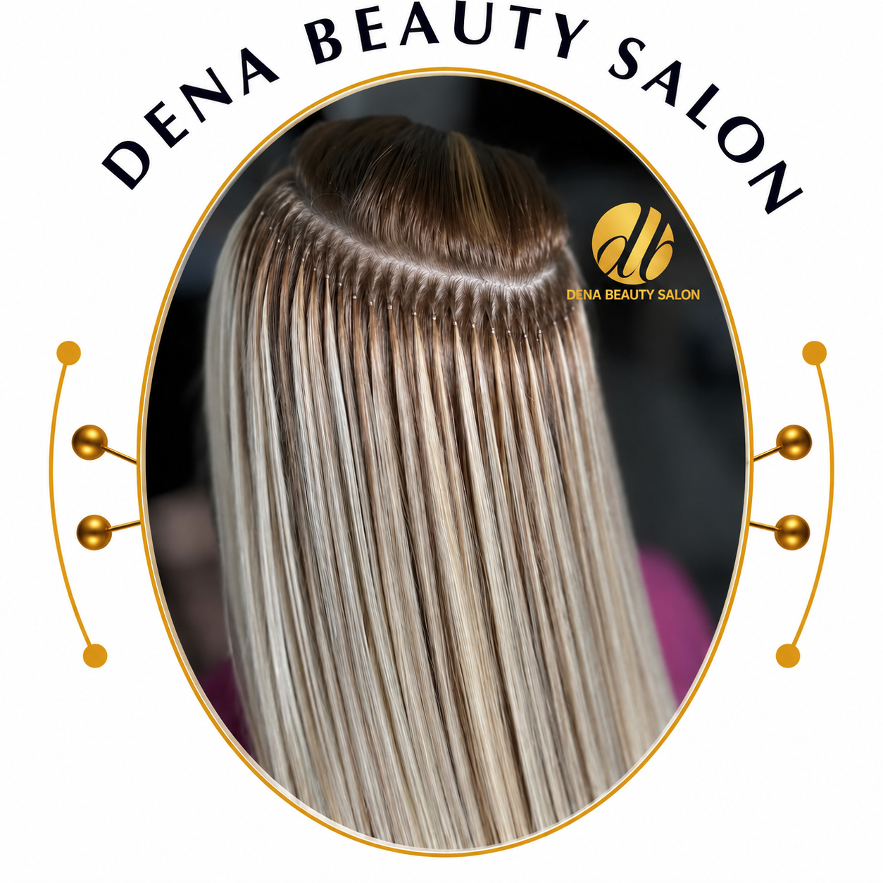 Hair Extension method at Dena Beauty Salon