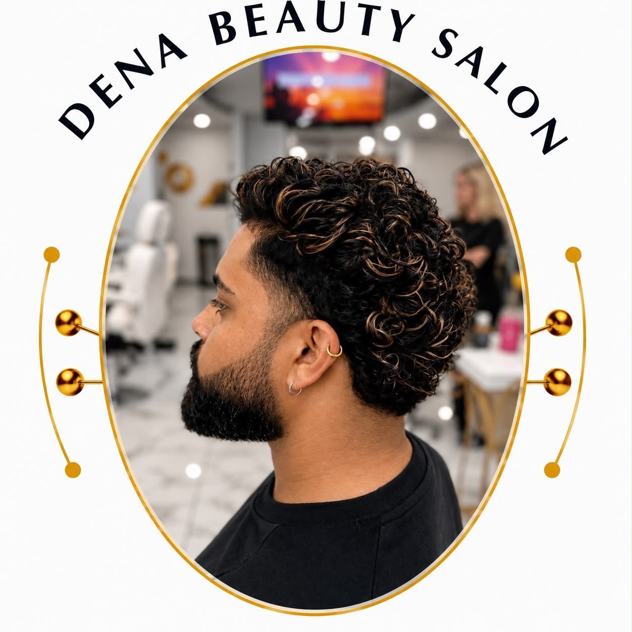 Modern curls and waves at Dena Beauty Salon