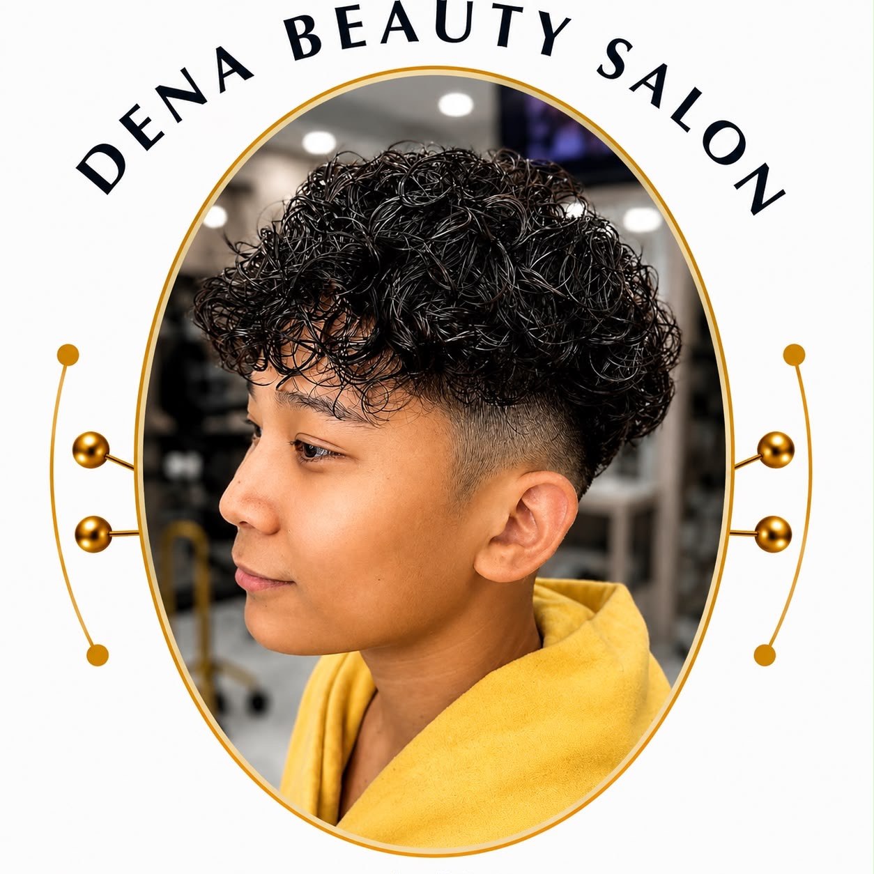 Beach wave perm at Dena Beauty Salon