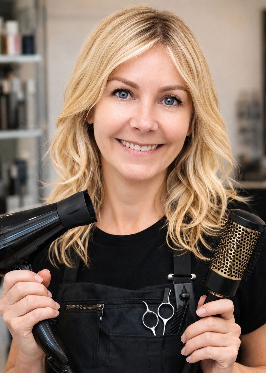Luda, top senior hairstylist at Dena Beauty Salon