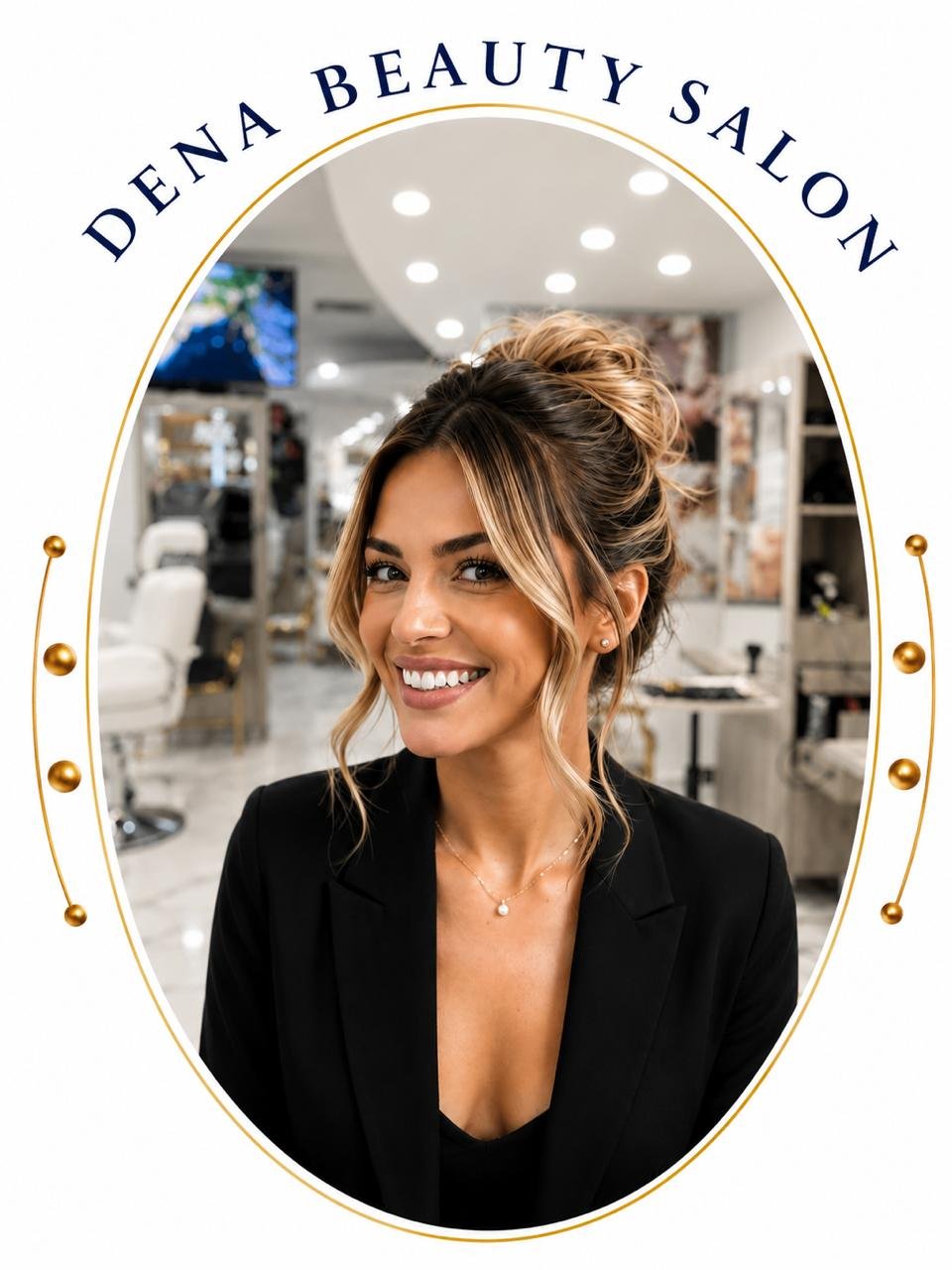 Party hairstyling and special event updo at Dena Beauty Salon
