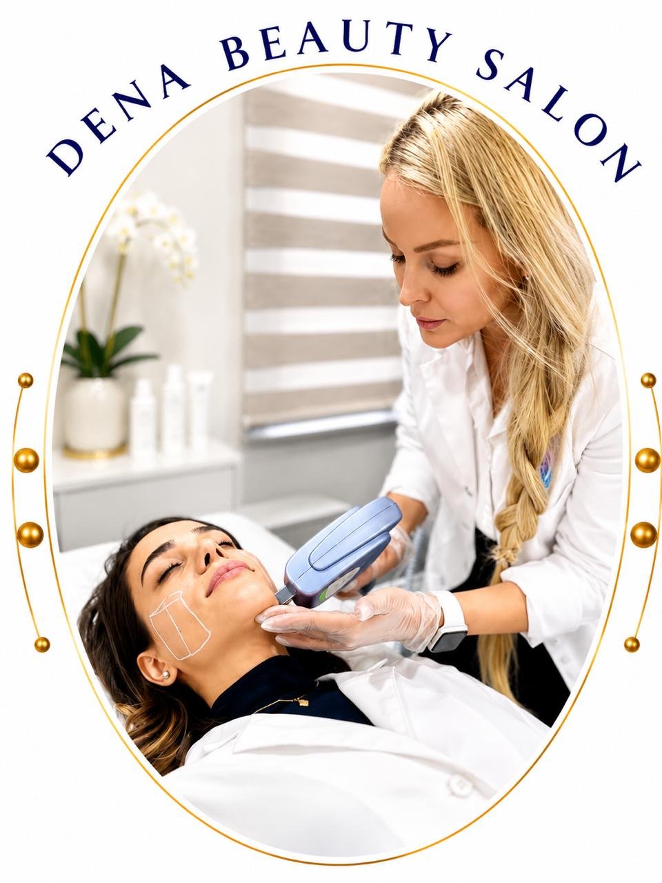 Microneedling and skin rejuvenation treatment at Dena Beauty Salon