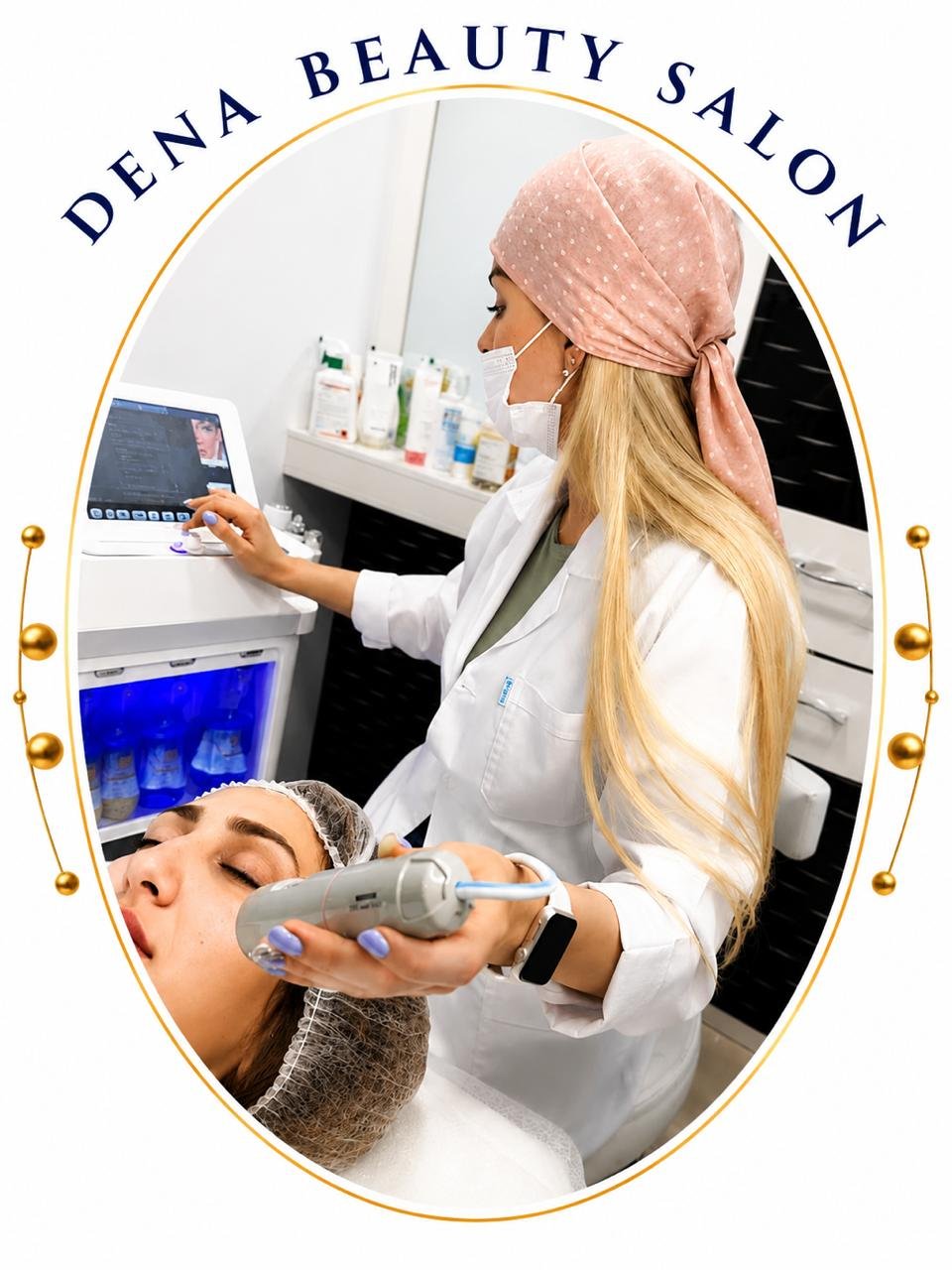 Professional skincare treatment at Dena Beauty Salon